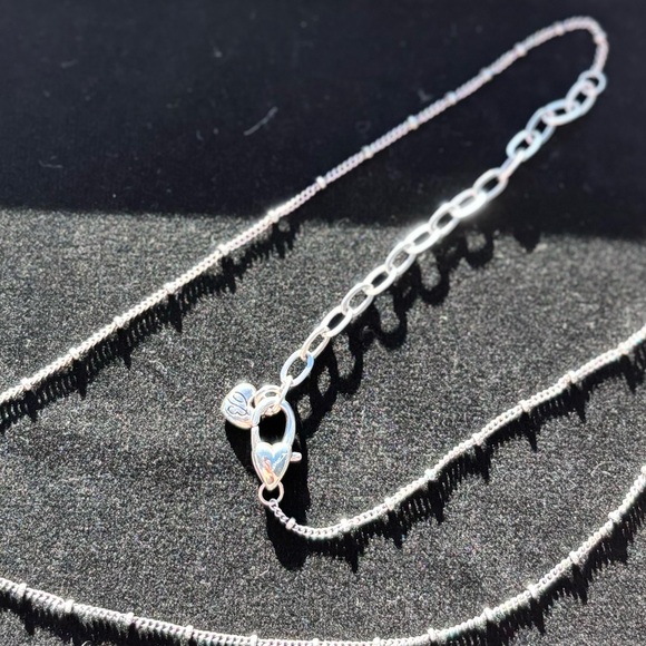 BRIGHTON Everbloom Pearl Drop Necklace. Brand New. Silver-Pearl. 18”-22” adj. - Picture 5 of 8